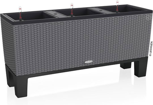 Lechuza Trio Βάση Γλάστρας Πλαστική Μαύρη 98x30x15εκ.