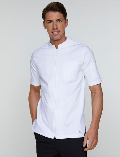 Ayo Coat Chef 100% Cotton made White with Short Sleeve 22CJU3