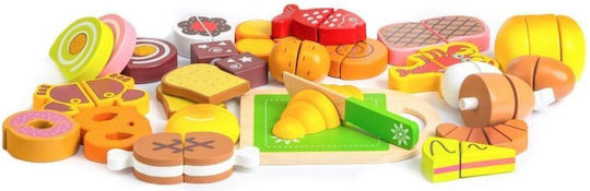 Ecotoys Wooden Cut Food for 3+ Years 23pcs