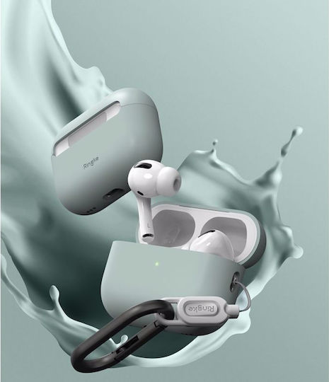 Ringke Silicone Hülle Silikon mit Haken Seafoam für Apple AirPods Pro 2