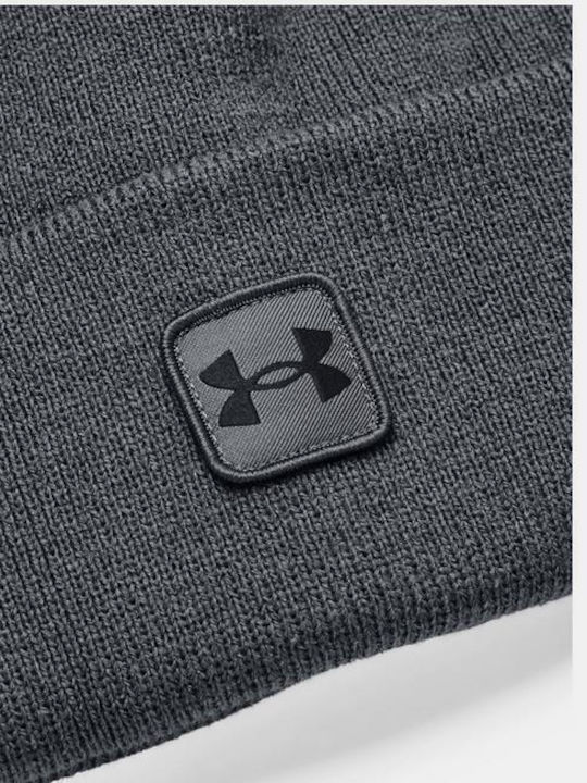 Halftime Beanie Beanie Knitted in Gray color