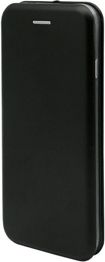 iNOS Curved M-Folio Book Δερματίνης Μαύρο (Galaxy A20e)