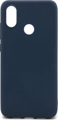 iNOS Silicone Back Cover Blue (Redmi Note 6 Pro)