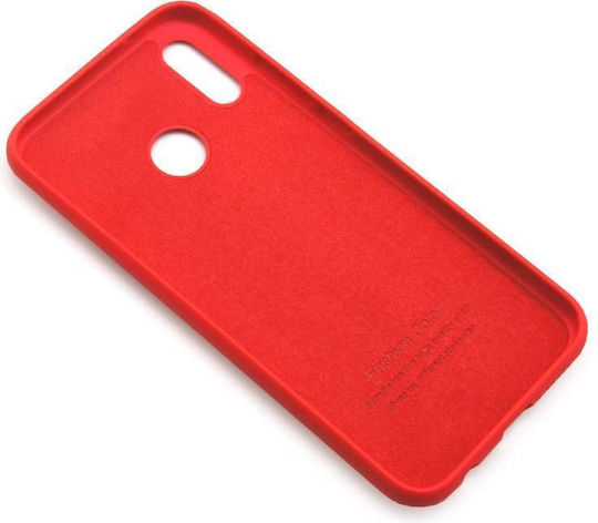 iNOS Liquid Silicon Back Cover Σιλικόνης Κόκκινο (Huawei P20 Lite)