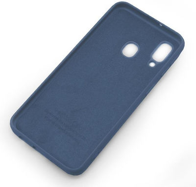 iNOS Liquid Silicone Back Cover Blue (Galaxy A40)