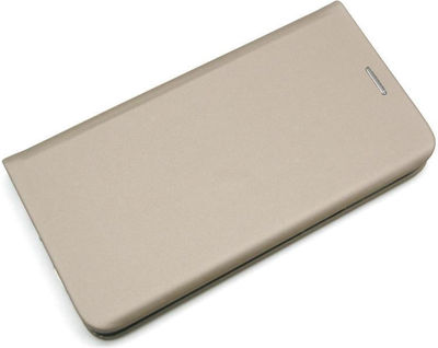 iNOS Curved S-Folio Synthetic Leather Book Gold (Redmi Note 10 Pro)