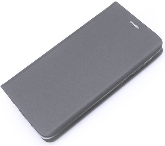 iNOS Curved S-Folio Книга Изкуствена кожа Сив (Galaxy A02s)