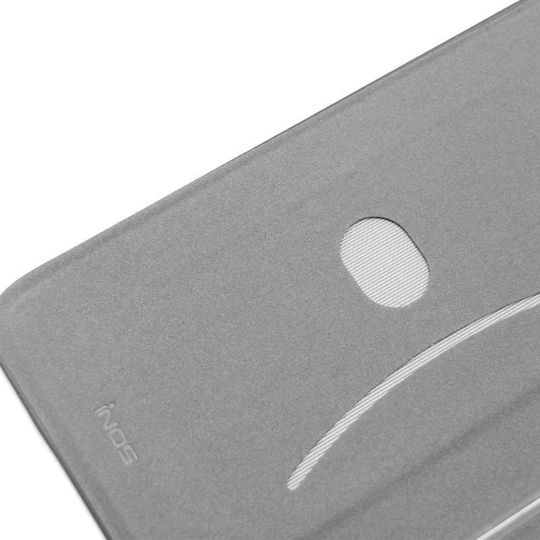 iNOS Curved S-Folio Книга Изкуствена кожа Сив (Galaxy A02s)