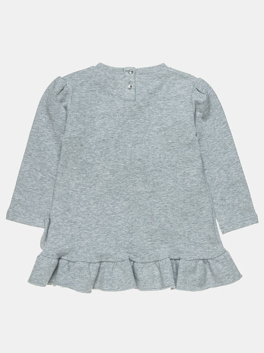 Alouette Sweatshirt Kids Dress Long Sleeve Gray