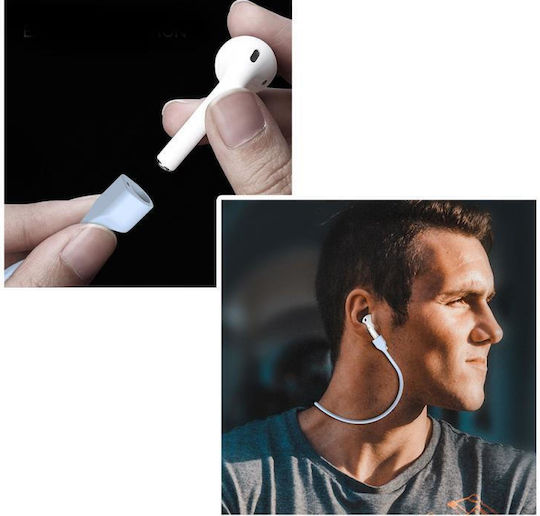 AHAstyle Magnetic PodStrap PT74 Anti-Lost Strap σε Γαλάζιο χρώμα για Apple AirPods