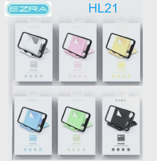 Ezra HL21 Βάση Γραφείου για Κινητό σε Μαύρο χρώμα