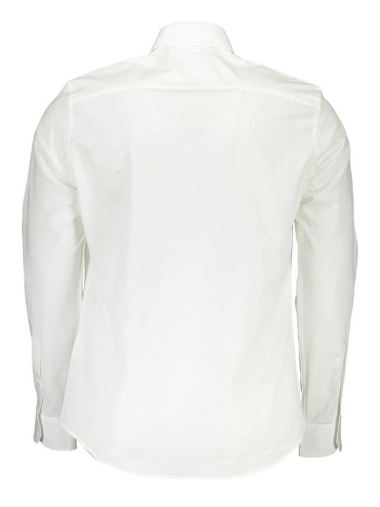 North Sails Men's Shirt Long Sleeve Cotton White