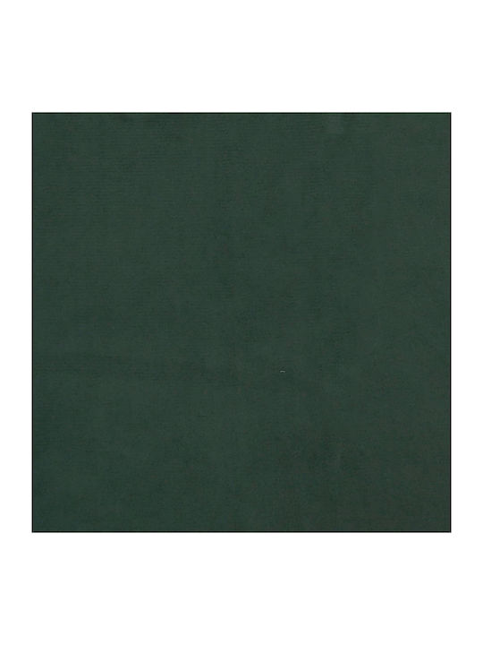 Double Bed Mattress Base Upholstered with Fabric Dark Green for Mattress 160x200cm