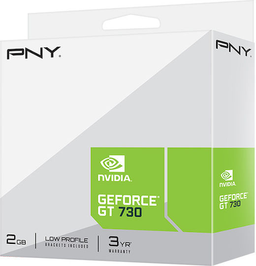 PNY GeForce GT 730 2GB GDDR3 Κάρτα Γραφικών