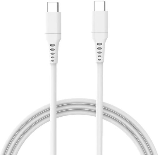 iNOS USB 3.0 Кабел USB-C Мъжки - USB-C 60W Бял 2м