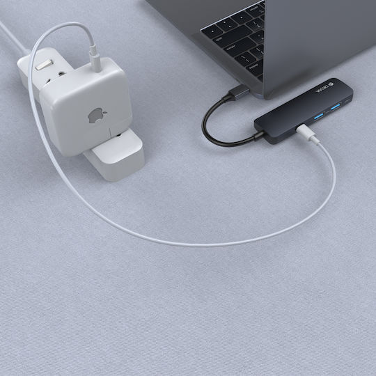 Devia USB-C Docking Station mit HDMI 4K PD Schwarz (DVAD-329449)