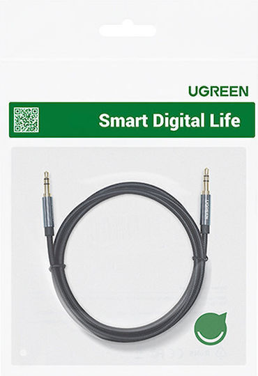 Ugreen 3.5mm Jack Cable 3.5mm Male - 3.5mm Male Blue 1.5m With Gold Plated Terminals 12204