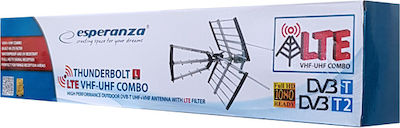 Esperanza EAT106 Outdoor TV Antenna (without power supply) Black Connection via Coaxial Cable