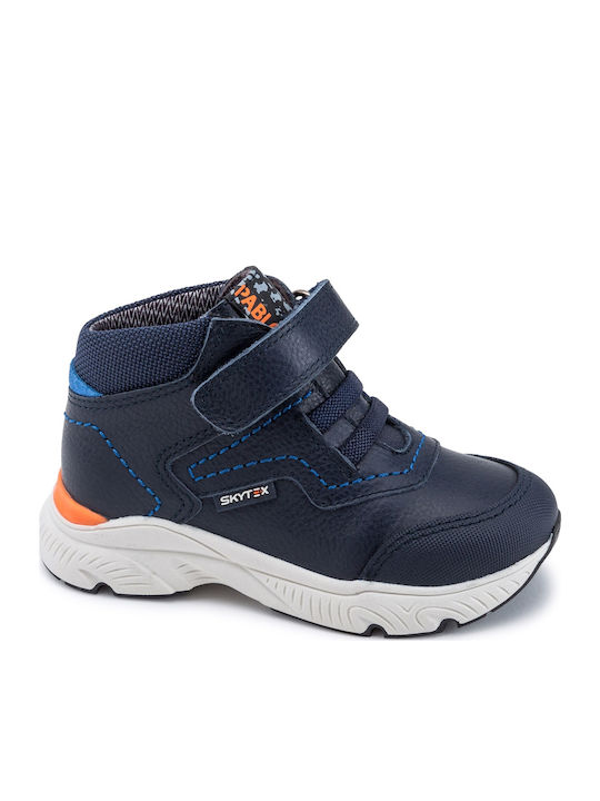 Kinderstiefeletten mit Klettverschluss Marineblau