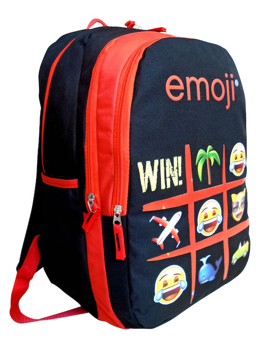 Paxos Emoji XOX School Bag Backpack Elementary, Elementary in Black color