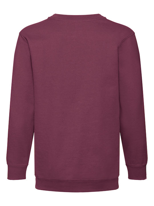 Fruit of the Loom Kinder-Sweatshirt Burgundisch Classic