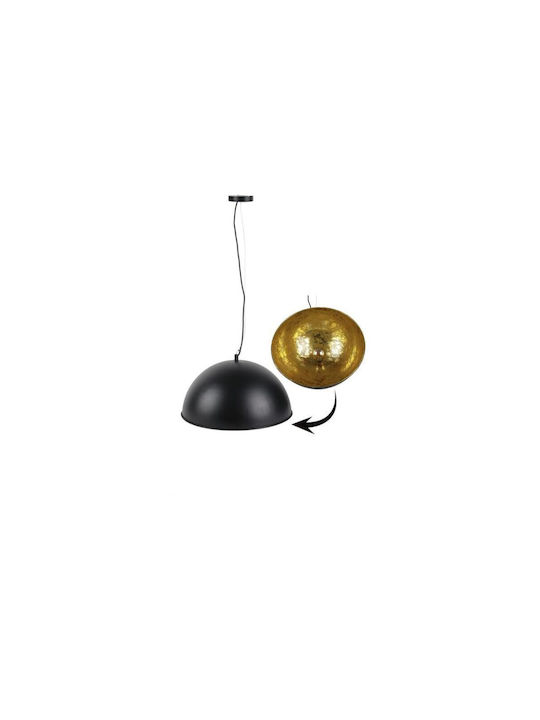 Pendant Light Single-Light Bell for Socket E27 Black