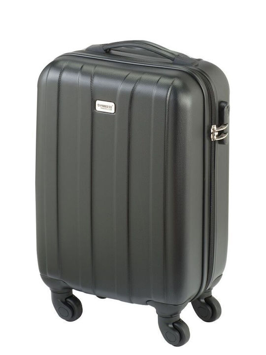 Princess Traveller Canberra Kabinenreisekoffer Hartschalen Schwarz mit 4 Räder Höhe 55cm