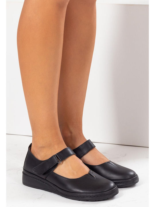 Anatomic Leather Ballerinas Black