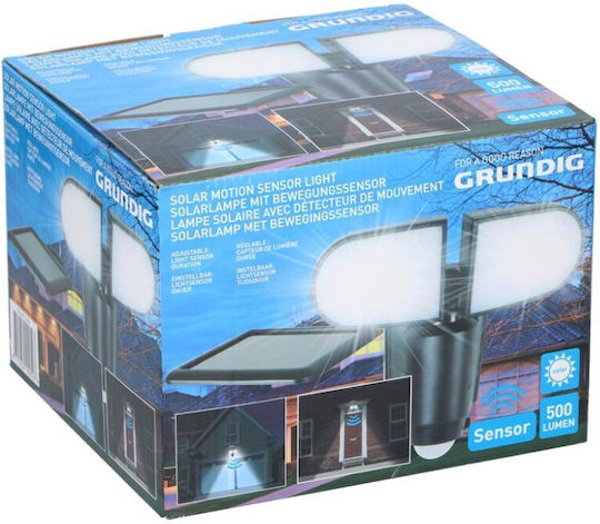 Grundig Ηλιακός Προβολέας LED με Αισθητήρα Κίνησης