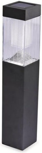Grundig Σετ 3 Ηλιακά Φωτιστικά Δαπέδου Κολωνάκια με Ψυχρό Λευκό Φως 6.5x6.5x52.5εκ.