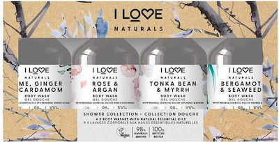 I Love Cosmetics Naturals Collection Ulei de duș (4x100ml) 400ml