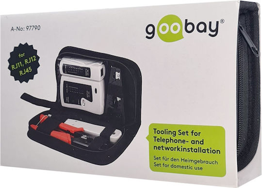 Goobay 97790 Tester Καλωδίων Δικτύου RJ11 / RJ12 / RJ45 Σετ 4 σε 1