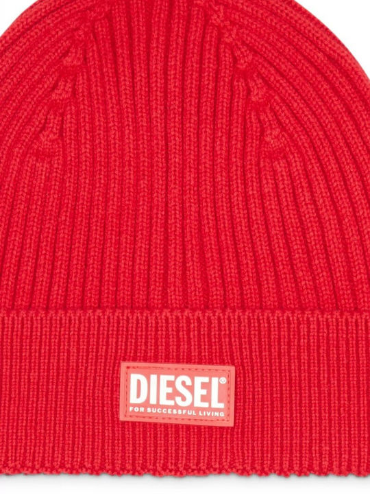 Diesel Beanie Männer Beanie Gestrickt in Rot Farbe