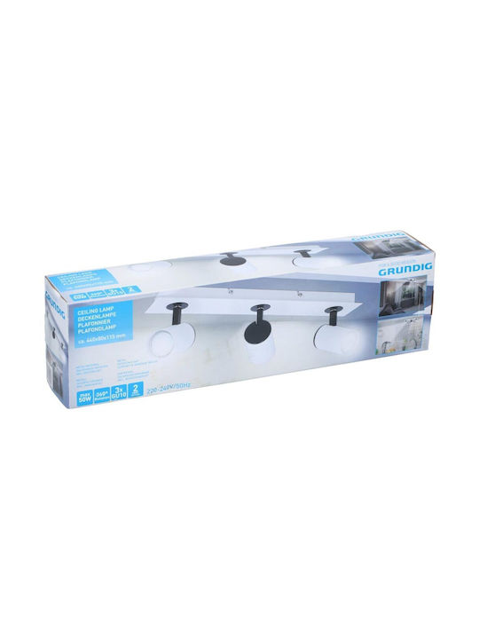Grundig Triple Spot with Socket GU10 in White Color