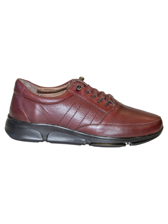 Women's leather, anatomical sneakers Tatoo 21606.014- Bordeaux