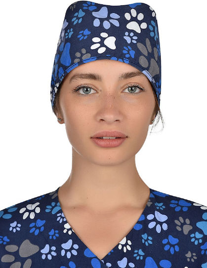 B-Well Adriana Unisex Blue Surgical Cap