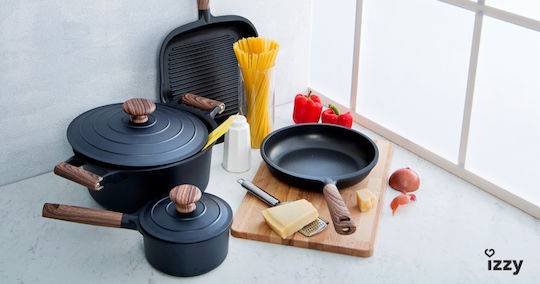 Izzy Gaia Grill made of Aluminum with Non-Stick Coating 28cm