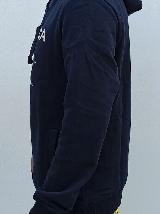 Sweatshirt mit Kapuze Marineblau