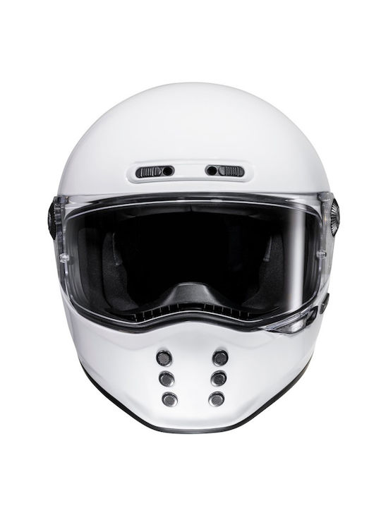HJC V10 White Motorcycle Helmet Full Face ECE 22.06 1380gr
