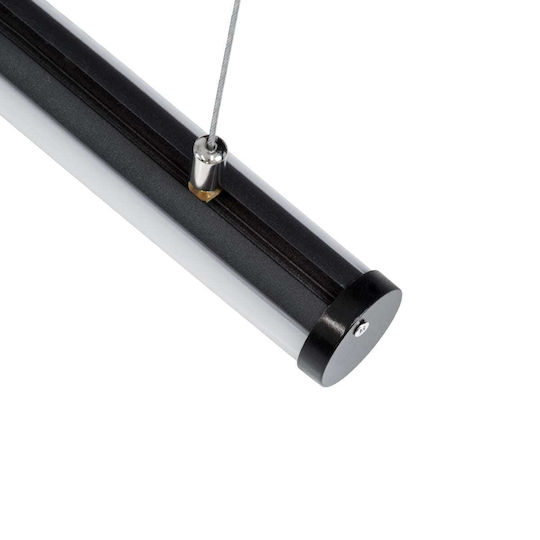 GloboStar Profil De Aluminiu Suspendat Pentru Bandă LED Rotundă Cu Acoperire Opal 300cm