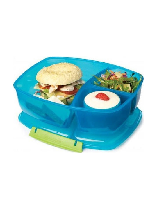 Sistema Triple Split SIS40920 Lunch Box Plastic Μπλε 2000ml 1pcs