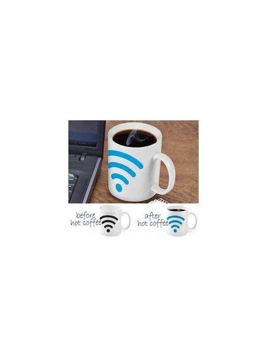 Aria Trade WiFi Wärmewechsel Tasse Keramik Weiß 1Stück