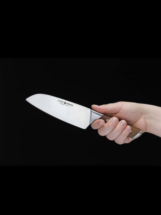 Boker Forge Wood Μαχαίρι Santoku από Ανοξείδωτο Ατσάλι 16cm 03BO512