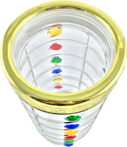 Peterhof Vase General Use with Lid Glass Transparent 1700ml