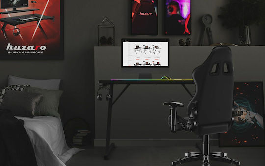 Γραφείο Gaming Hero 1.8 100x60x70εκ. Μαύρο Γραφείο Gaming Hero 1.8 100x60x70εκ. Μαύρο