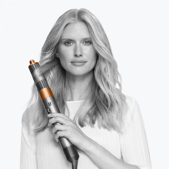 Dyson HS05 Airwrap Complete Long Electric Brush with Air & Rotating Head for Straightening and Curls 1300W Vinca Blue/Rose