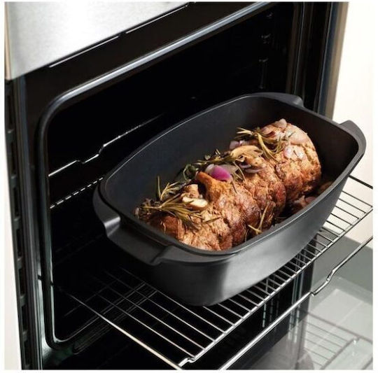 Alpina Appliances Dutch Oven Rectangular Made of Aluminum with Glass Lid 40x22cm 1pcs