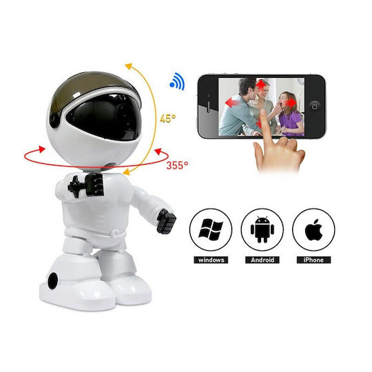 Hidden Camera WiFi Robots 1080p with Memory Card Slot