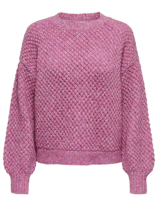 15272630 Women's Long Sleeve Sport Knitting Sweater Pink 15272630