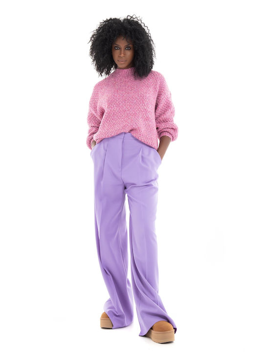 15272630 Women's Long Sleeve Sport Knitting Sweater Pink 15272630